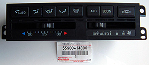 トヨタ純正 JZA80 スープラAC エアコン スイッチ パネル ボタン 10種